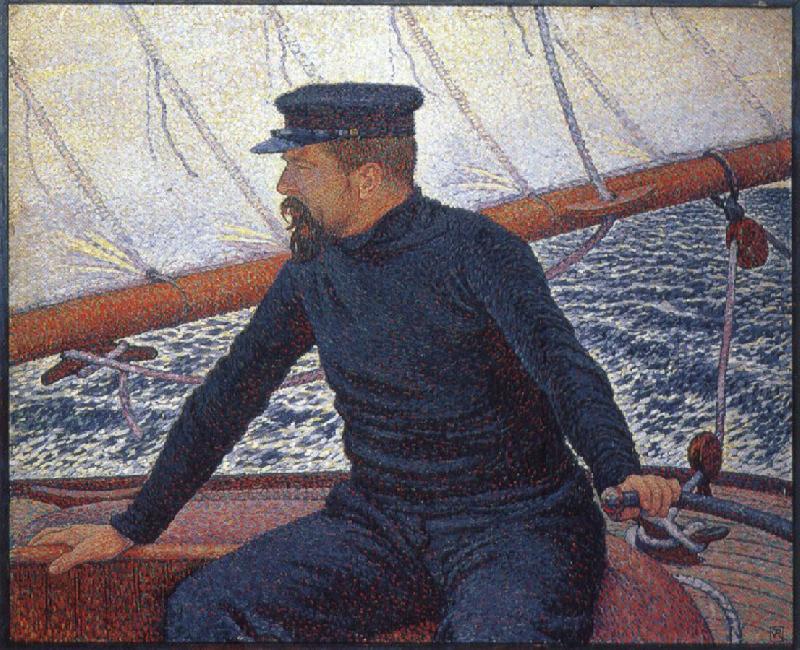 Theo Van Rysselberghe signac on his boat Germany oil painting art